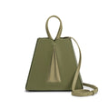 Front angle shot of NOIRANCA handbag Grace in Olive Green